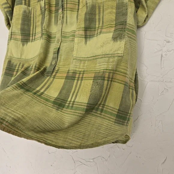 Anthro PILCRO Green Hannah Surf Top, XL - Picture 5 of 10